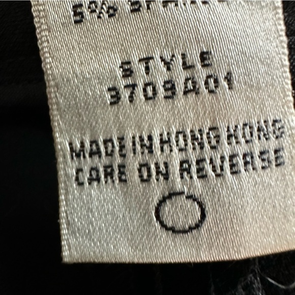 Max Studio Black Flat Front Tuxedo Pants, Velvet Side Stripe, size 8 - Picture 11 of 11